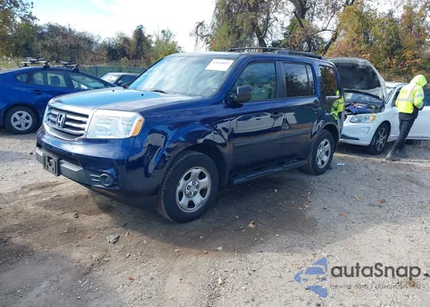 2013 Honda Pilot Lx z USA, uszkodzony, nr VIN 5FNYF4H2XDB033576